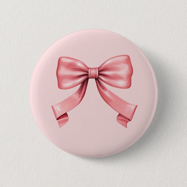 Der perfekte rosa Bow Button (Vorderseite)
