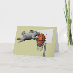Der perfekte Slam Dunk im Osterhase Feiertagskarte