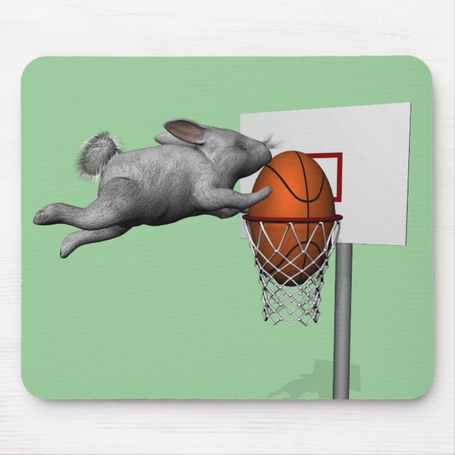 Der perfekte Slam Dunk im Osterhase Mousepad (Vorne)