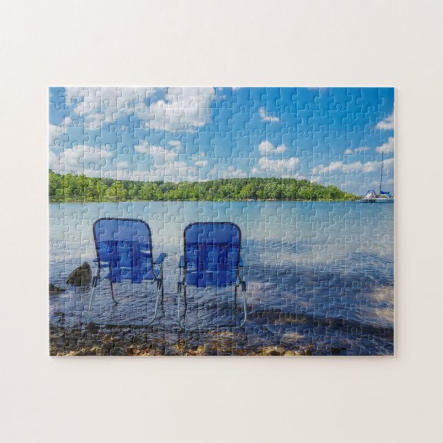 Der perfekte Tag am See Puzzle (Horizontal)