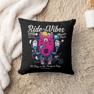 Der perfekte Tag, um glücklich zu sein   Witziges  Kissen