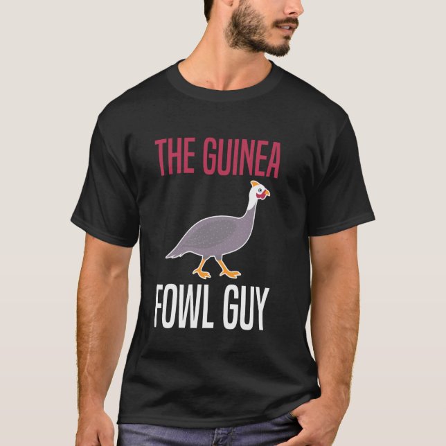 Der Perlhuhn-Hühner-Vogel-Typ T-Shirt (Vorderseite)