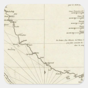 Der Persische Golf Quadratischer Aufkleber