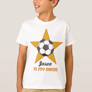 Der Personalisierte Fußballstar-T - Shirt des Kind