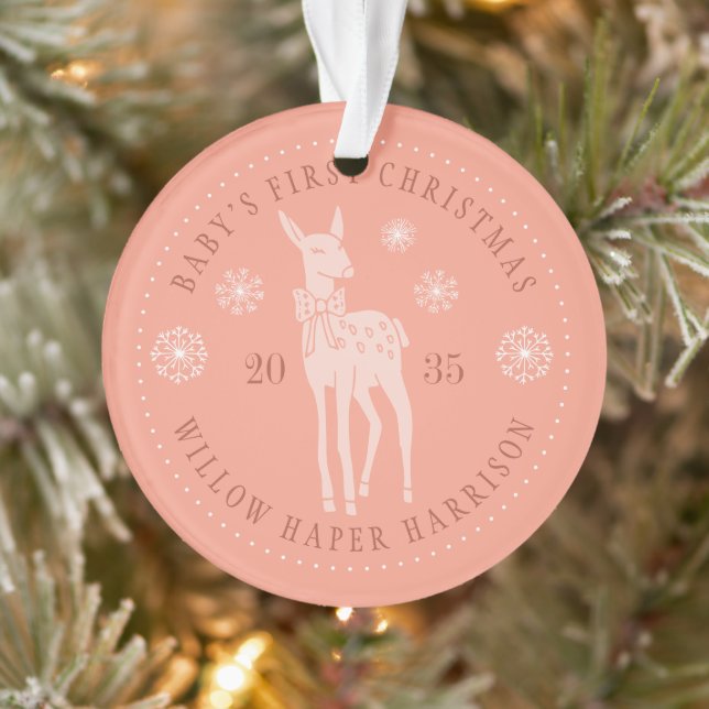 Der Personalisierte Sake des Babys Ornament (Baum)