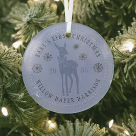 Der Personalisierte Sake des Babys Ornament Aus Glas