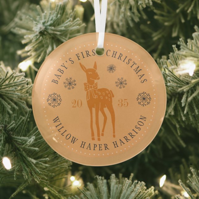 Der Personalisierte Sake des Babys Ornament Aus Glas (InSitu)