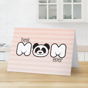 Der Personalisierte Tag der Neuen Panda zum Glück  Karte