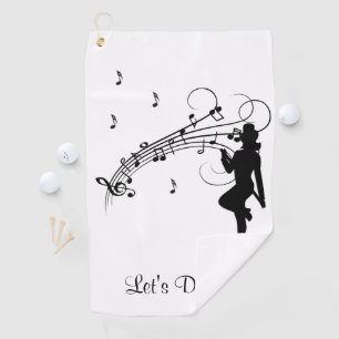 Der Personalisierte Weg zur Musik Golfhandtuch