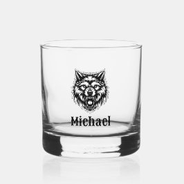 Der personalisierte Wolf Whiskyglas