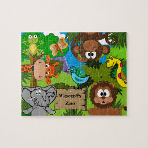 Der personalisierte Zoo des Kindes Puzzle
