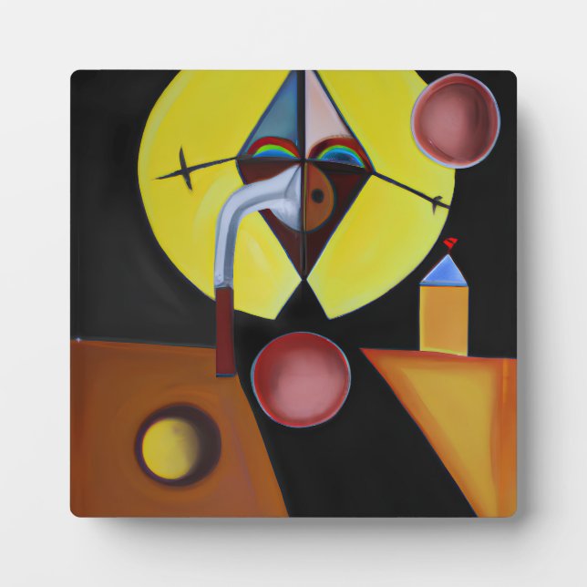 Der Pestarzt - Ölgemälde Fotoplatte (Vorderseite)