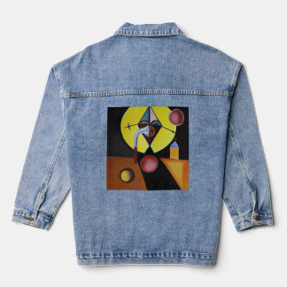 Der Pestarzt - Ölgemälde Jeansjacke