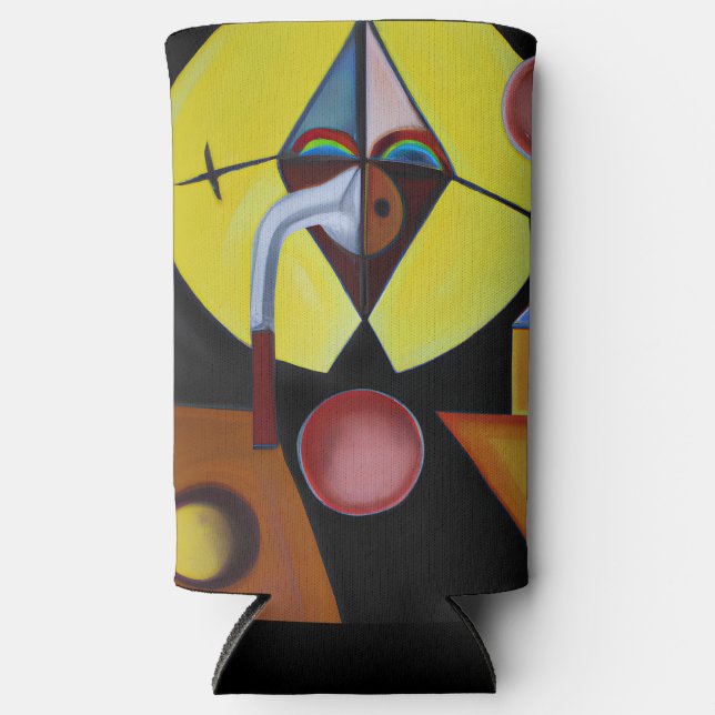 Der Pestarzt - Ölgemälde Selters Dosenkühler (Vorderseite)