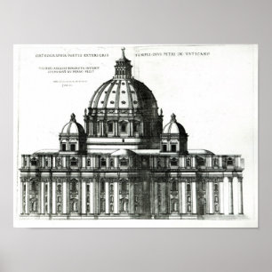 Der Petersdom in Rom Poster