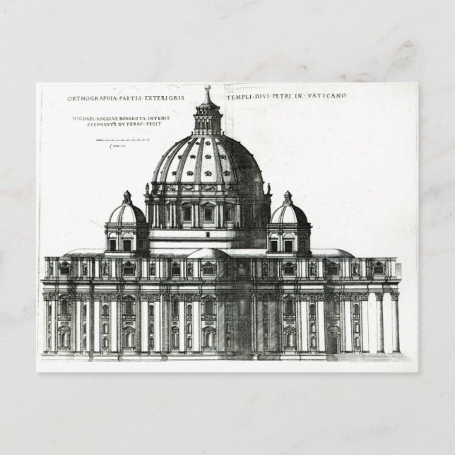 Der Petersdom in Rom Postkarte (Vorderseite)