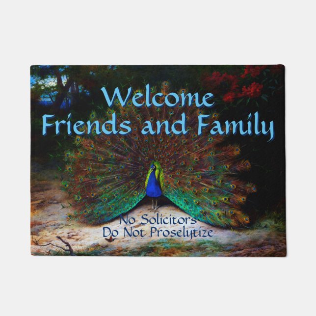 Der Pfau Fußmatte (Vorderseite)