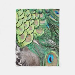 Der Pfau-Garten Fleecedecke