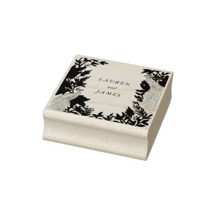 Der Pfau Gummistempel