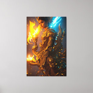 Der Pfauendrache 2008 Leinwanddruck