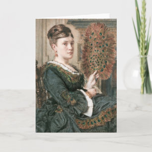 Der Pfauenfan   Edward John Poynter Karte