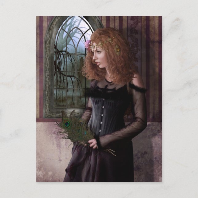 Der Pfauensammler Postkarte (Vorderseite)
