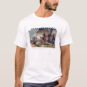 Der Pferdeschutz am Kampf von Waterloo, engrav T-Shirt