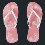 Der Pfirsich-Hochzeits-Empfang drehen Gast-Tanzen Flip Flops<br><div class="desc">Ein niedlicher Gastbevorzugungszusatz zu Ihrem Bestimmungsortstrand- oder Poolsidehochzeits-Empfang! Lassen Sie Ihre Damengäste die Nacht weg in diesen bequemen "Tanzenschuhen" tanzen umdrehen Reinfälle. Legen Sie die umgedrehtereinfälle in einen Korb neben dem Tanzboden. Beispielhintergrundfarbe wird in einem korallenroten Pfirsich gezeigt - Klicken "fertigt ihn" zur Änderungsfarbe besonders an. Ein schönes Blumenmuster, lässt...</div>