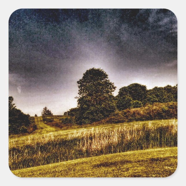 Der Phantastische Park Quadratischer Aufkleber (Vorderseite)