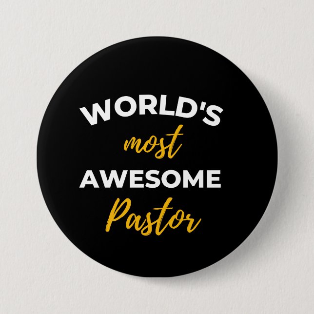 Der Phantastischste Pastor der Welt Button (Vorderseite)