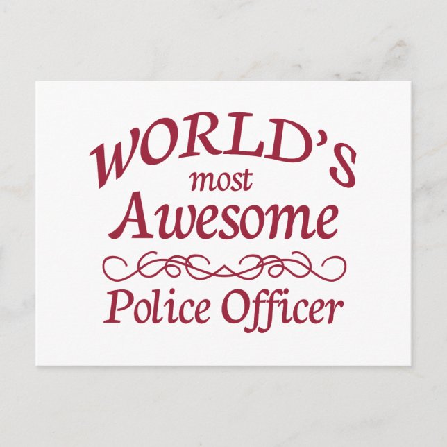 Der Phantastischste Polizeibeamte der Welt Postkarte (Vorderseite)