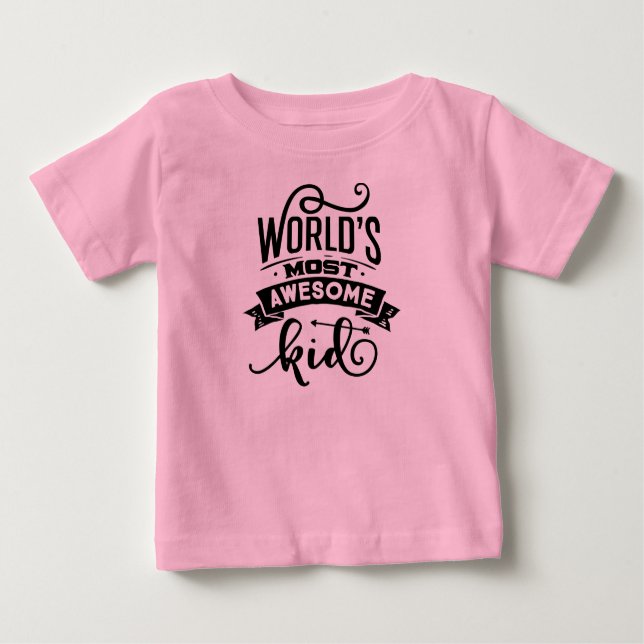 Der Phantastischste rosa Baby-T - Shirt der Welt (Vorderseite)
