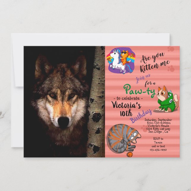 Der Phantom-Wolf Einladung (Vorderseite)