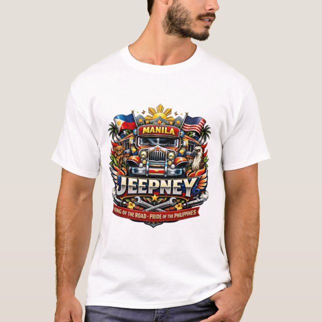 DER PHILIPPINEN JEEPNEY T-Shirt (Vorderseite)