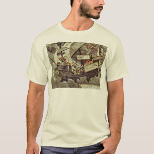 Der Philosoph Pyrrho in stürmischen Gewässern von T-Shirt