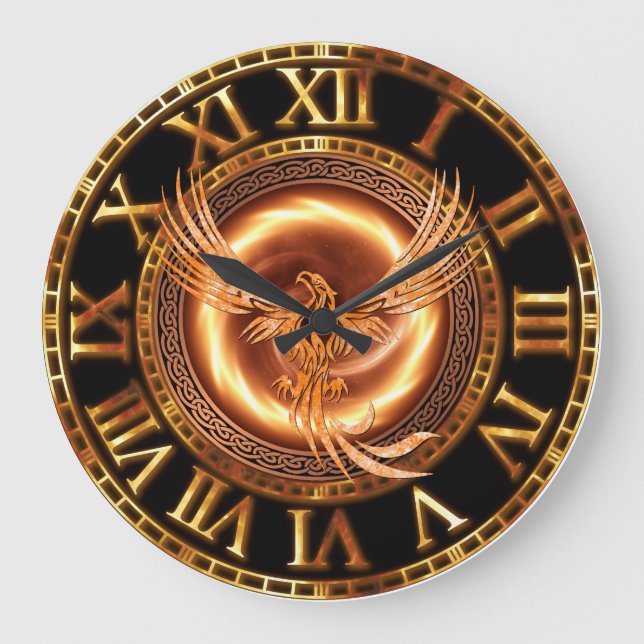 Der Phoenix Große Wanduhr (Vorderseite)