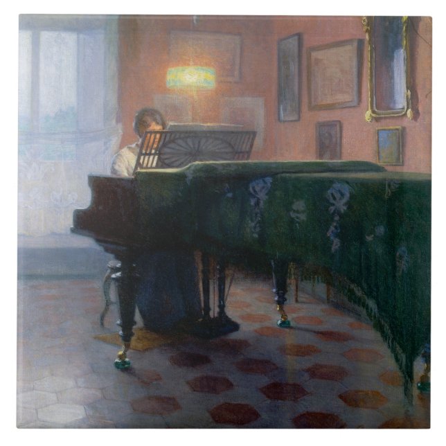 Der Pianist (Musikerin) Fliese (Vorderseite)