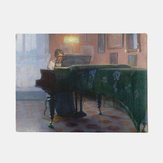 Der Pianist (Musikerin) Fußmatte (Vorderseite)