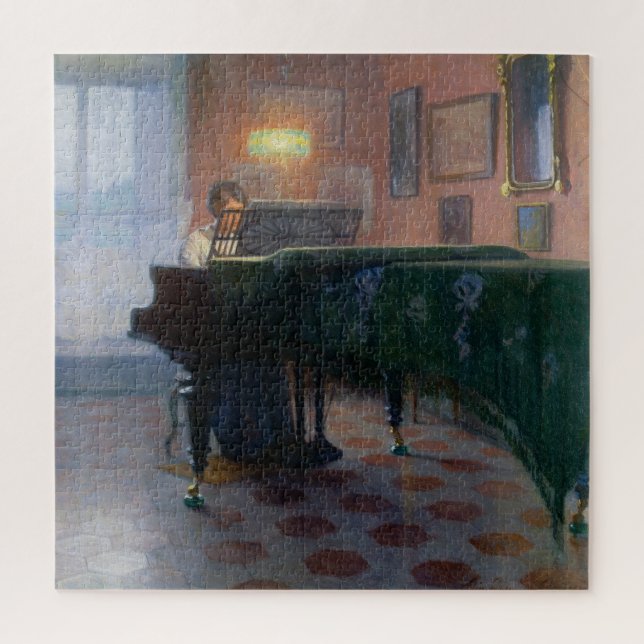 Der Pianist (Musikerin) Puzzle (Vertikal)