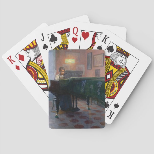 Der Pianist (Musikerin) Spielkarten (Rückseite)