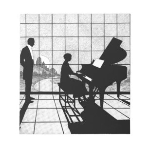 Der Pianist Notizblock