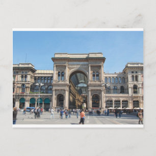 Der Piazza Duomo Platz in Mailand, Italien Postkarte