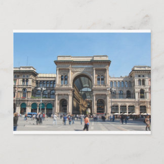 Der Piazza Duomo Platz in Mailand, Italien Postkarte
