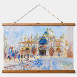 Der Piazza San Marco, Renoir Wandteppich Mit Holzrahmen