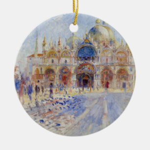Der Piazza San Marco, Venedig, 1881 (Öl auf Keramik Ornament