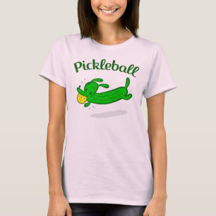 Der Pickleball der Frauen Hund legt T - Shirt in