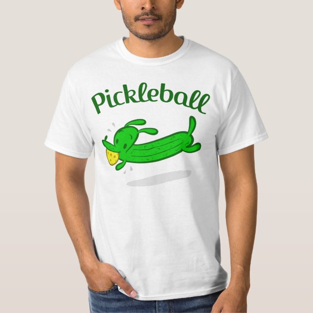Der Pickleball der Männer Hund legt T - Shirt in (Vorderseite)
