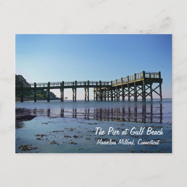 Der Pier am Golf-Strand Postkarte (Vorderseite)