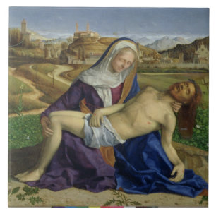 Der Pieta, c.1505 (Öl auf Platte) (Posten restor Fliese