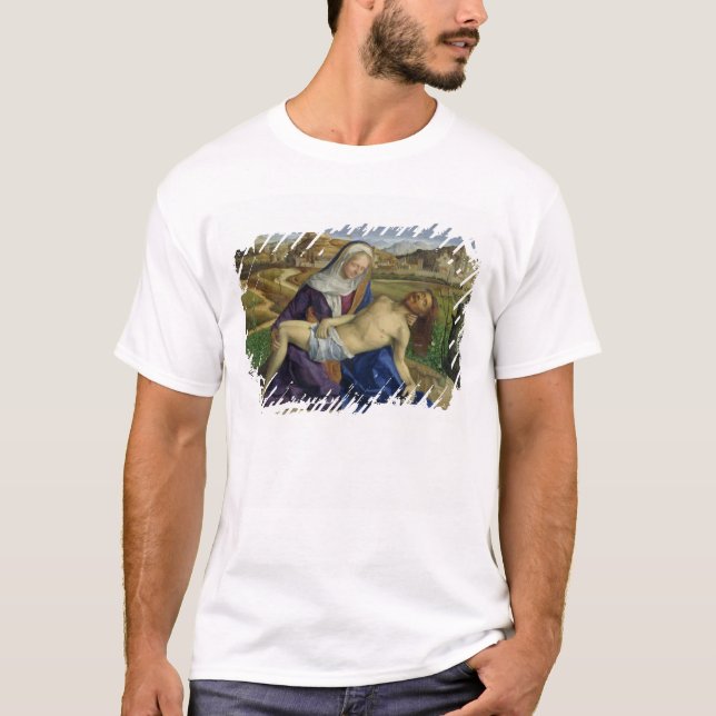Der Pieta, c.1505 (Öl auf Platte) (Posten restor T-Shirt (Vorderseite)